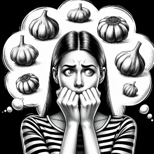 Phobias related to halitophobia, the irrational fear of garlic.