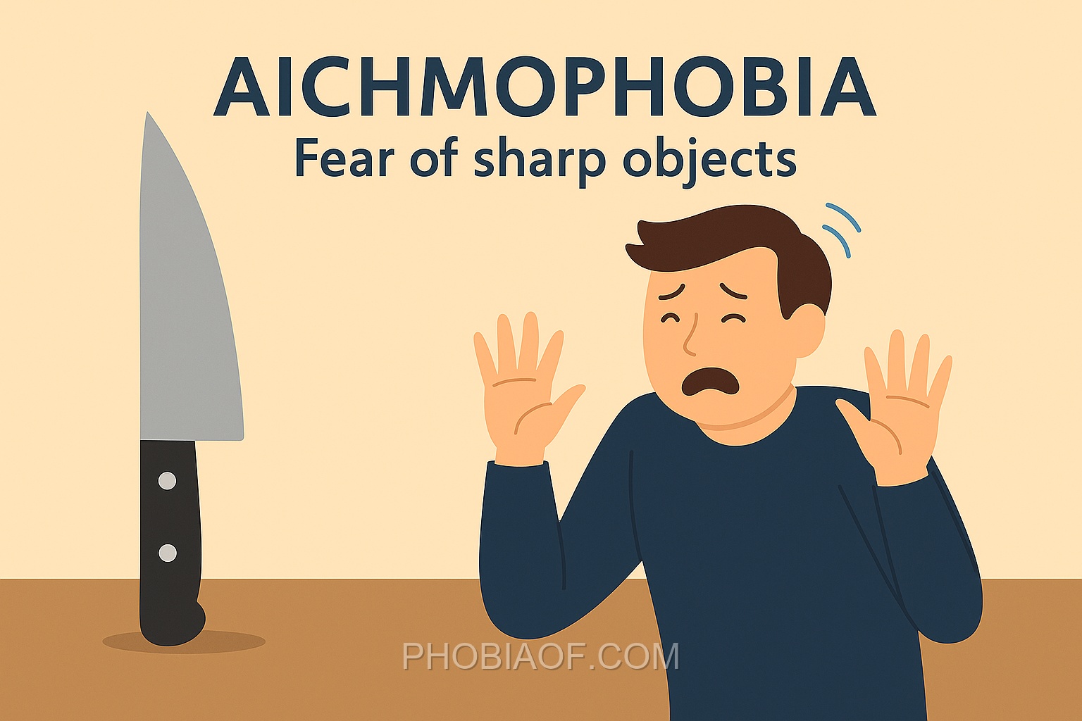 Aichmophobia - Fear of sharp objects