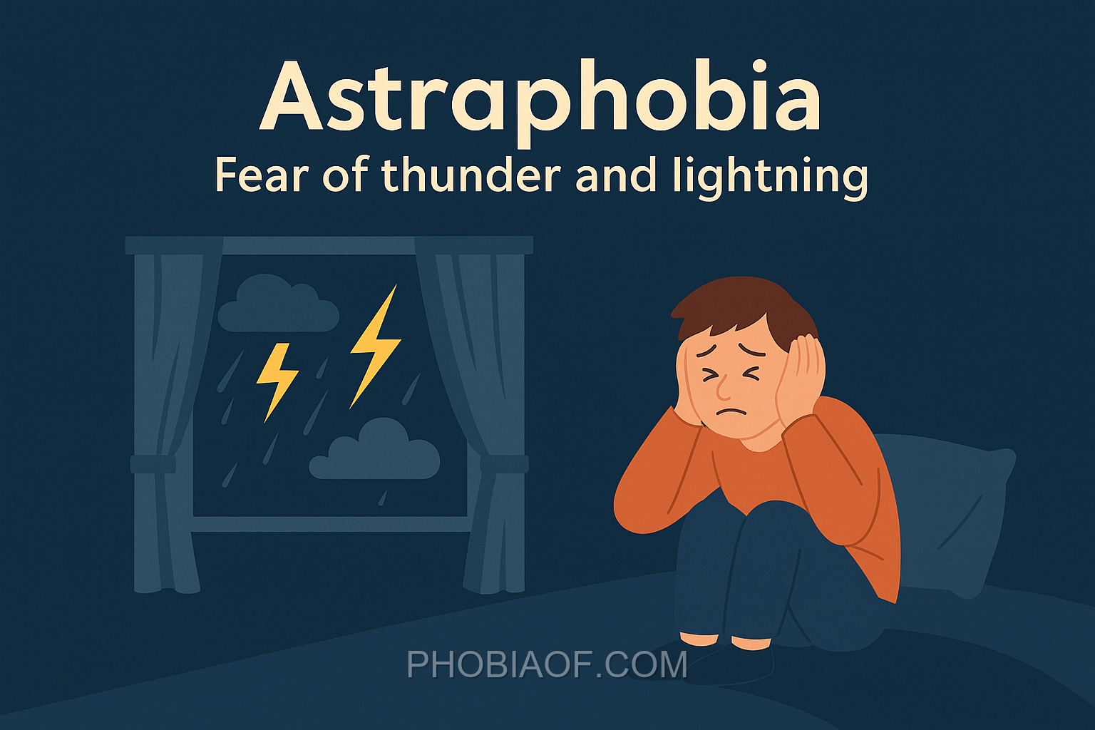 Astraphobia - Fear of thunder and lightning