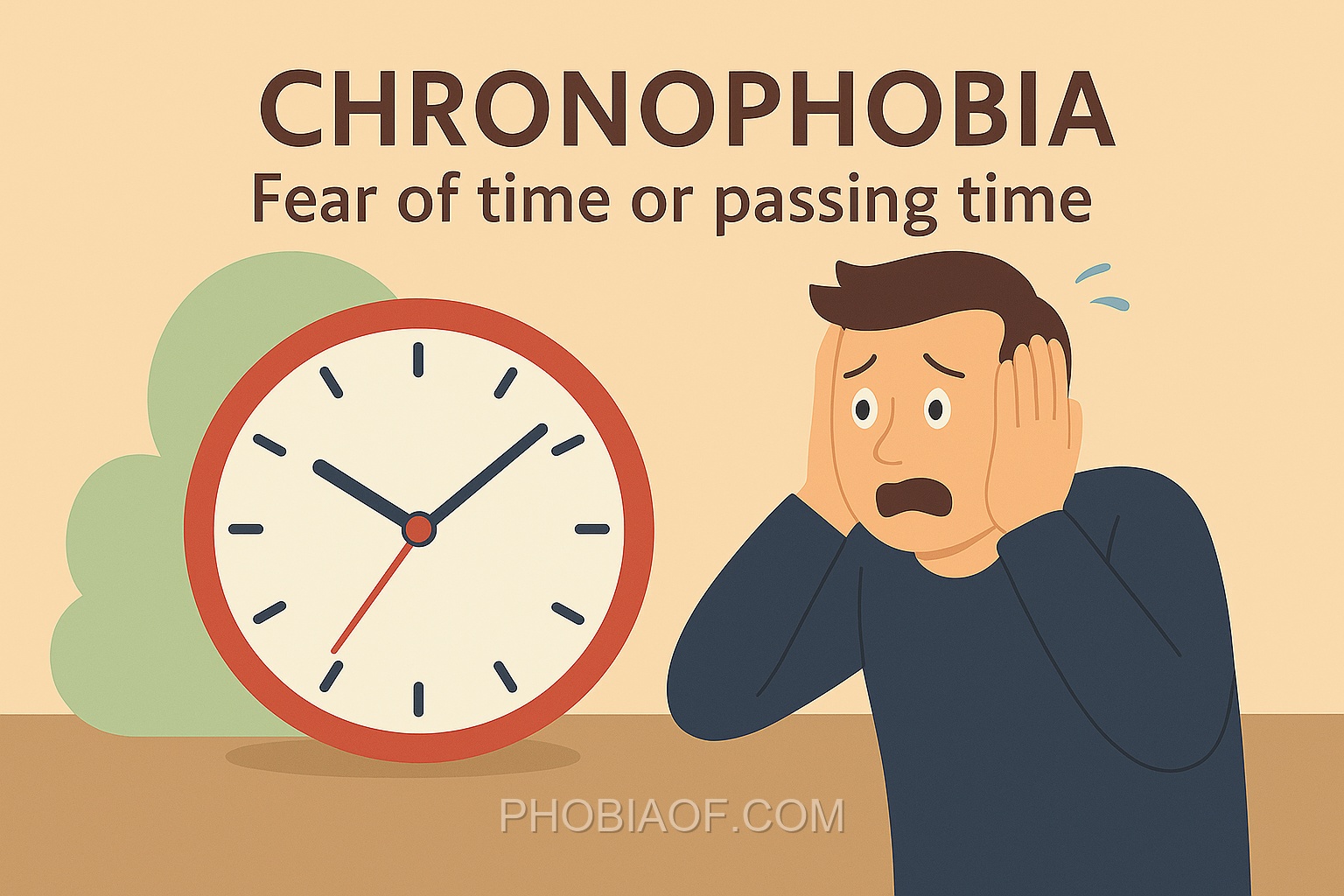Chronophobia - Fear of time or passing time