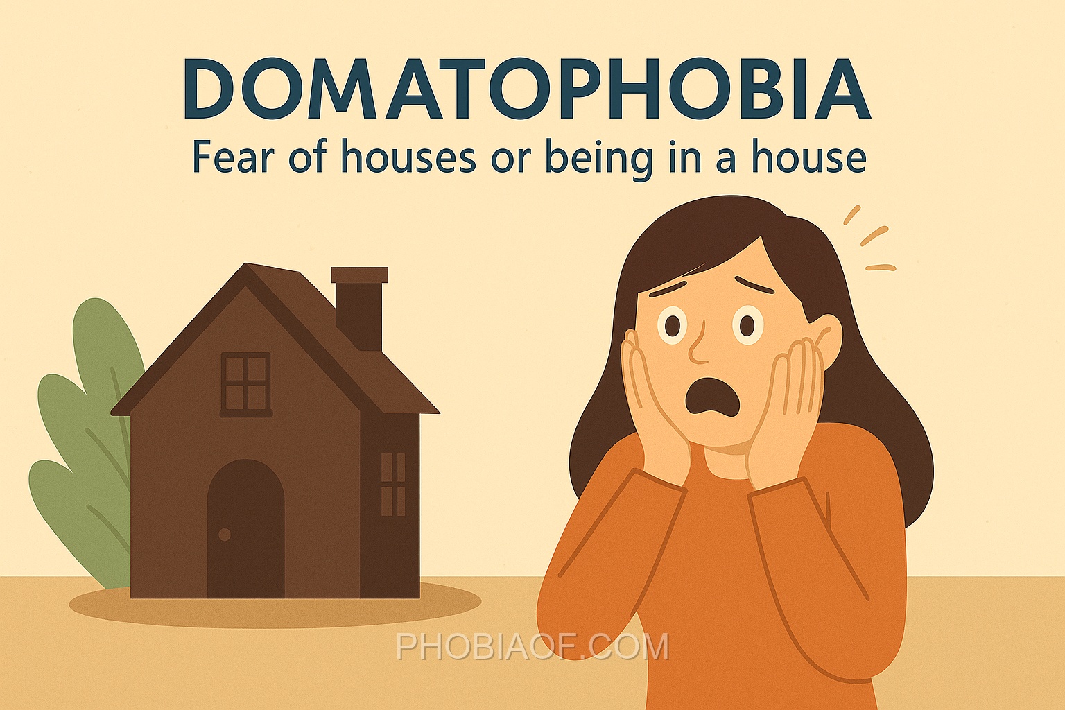 Domatophobia - Fear of houses or being in a house