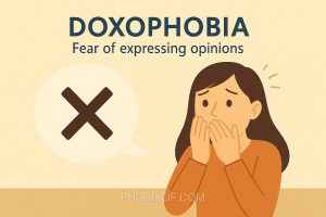 Doxophobia - Fear of expressing opinions