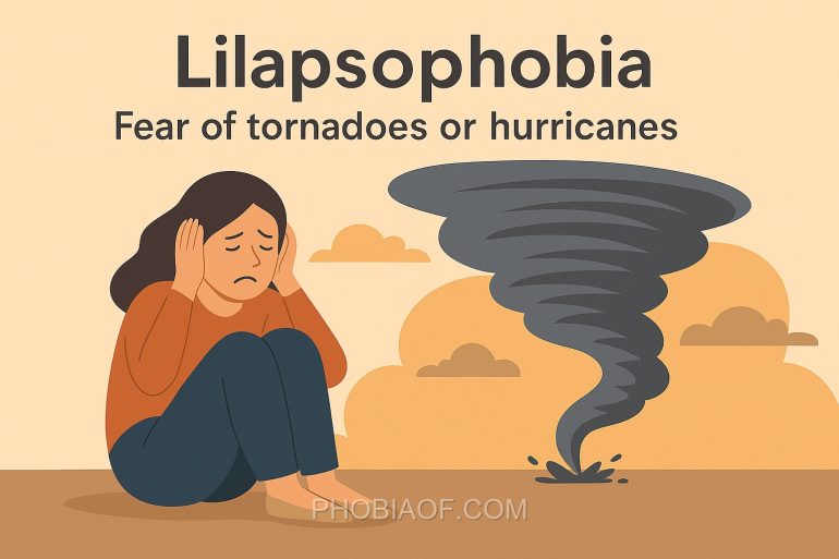 Lilapsophobia - Fear of tornadoes or hurricanes