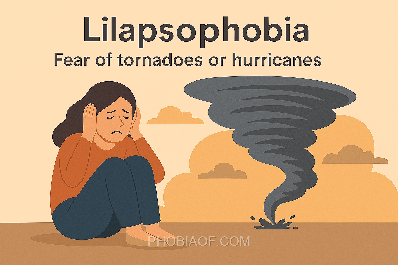 Lilapsophobia - Fear of tornadoes or hurricanes