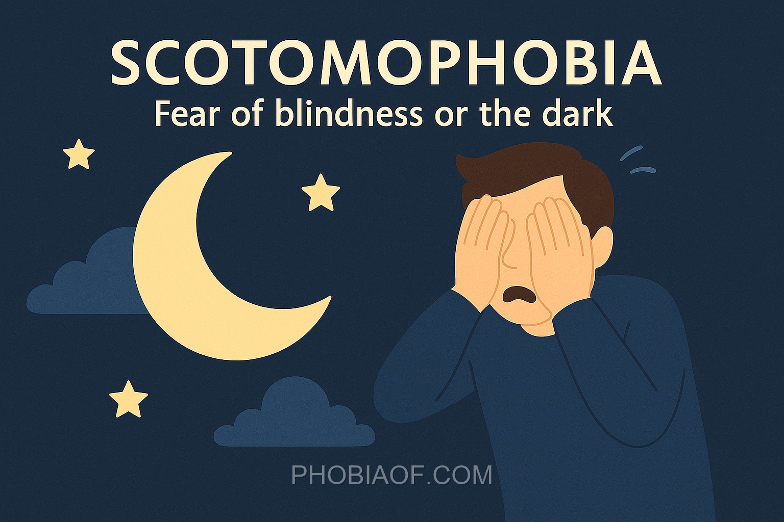 Scotomophobia - Fear of blindness or the dark